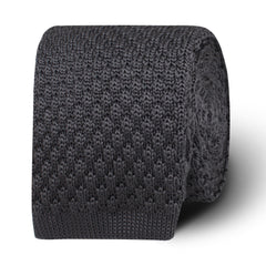Kingston Grey Knitted Tie
