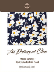 Kitakyushu Daffodil Floral Y282 Fabric Swatch