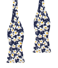 Kitakyushu Daffodil Floral Self Bow Tie