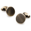 L'Avventura Antique Brass Circle Cufflinks