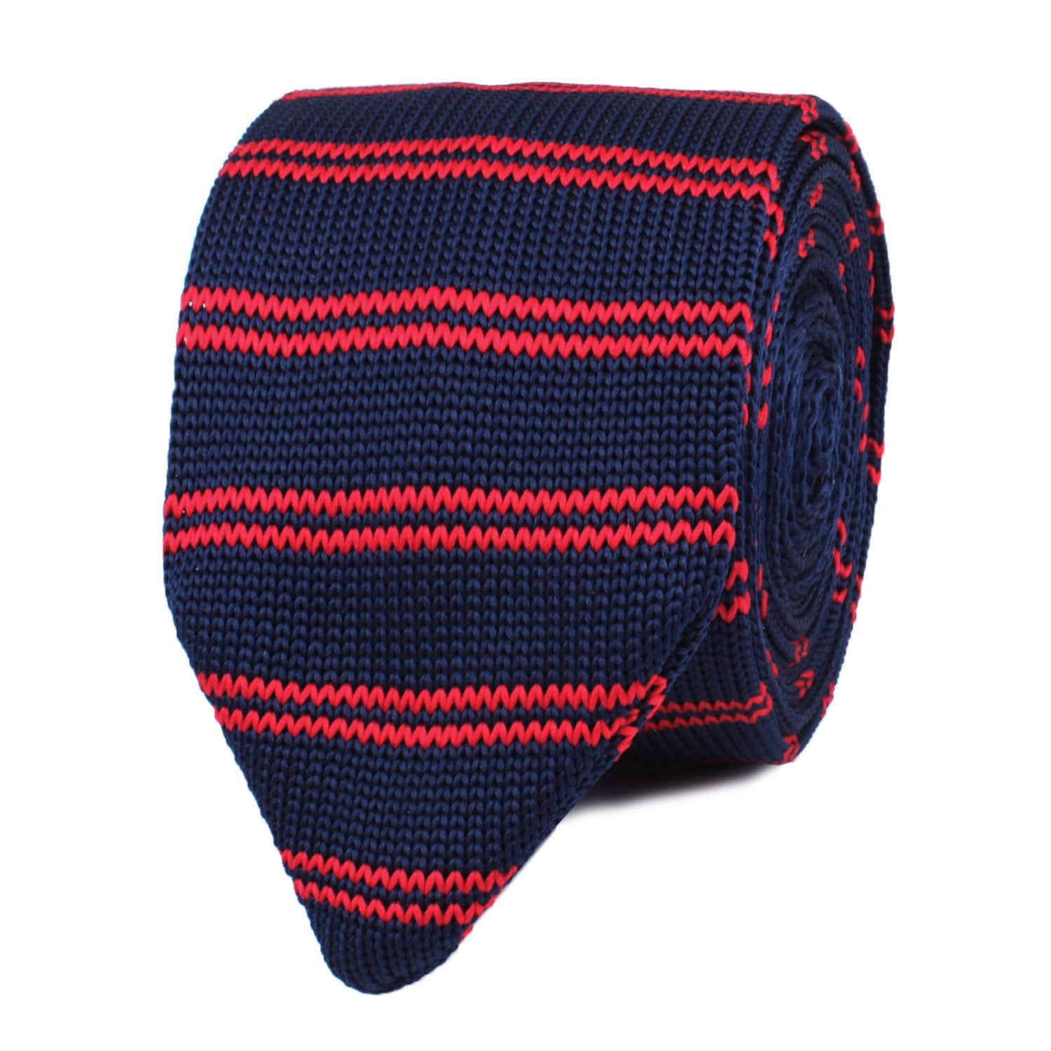 La Phoenix Striped Knitted Tie