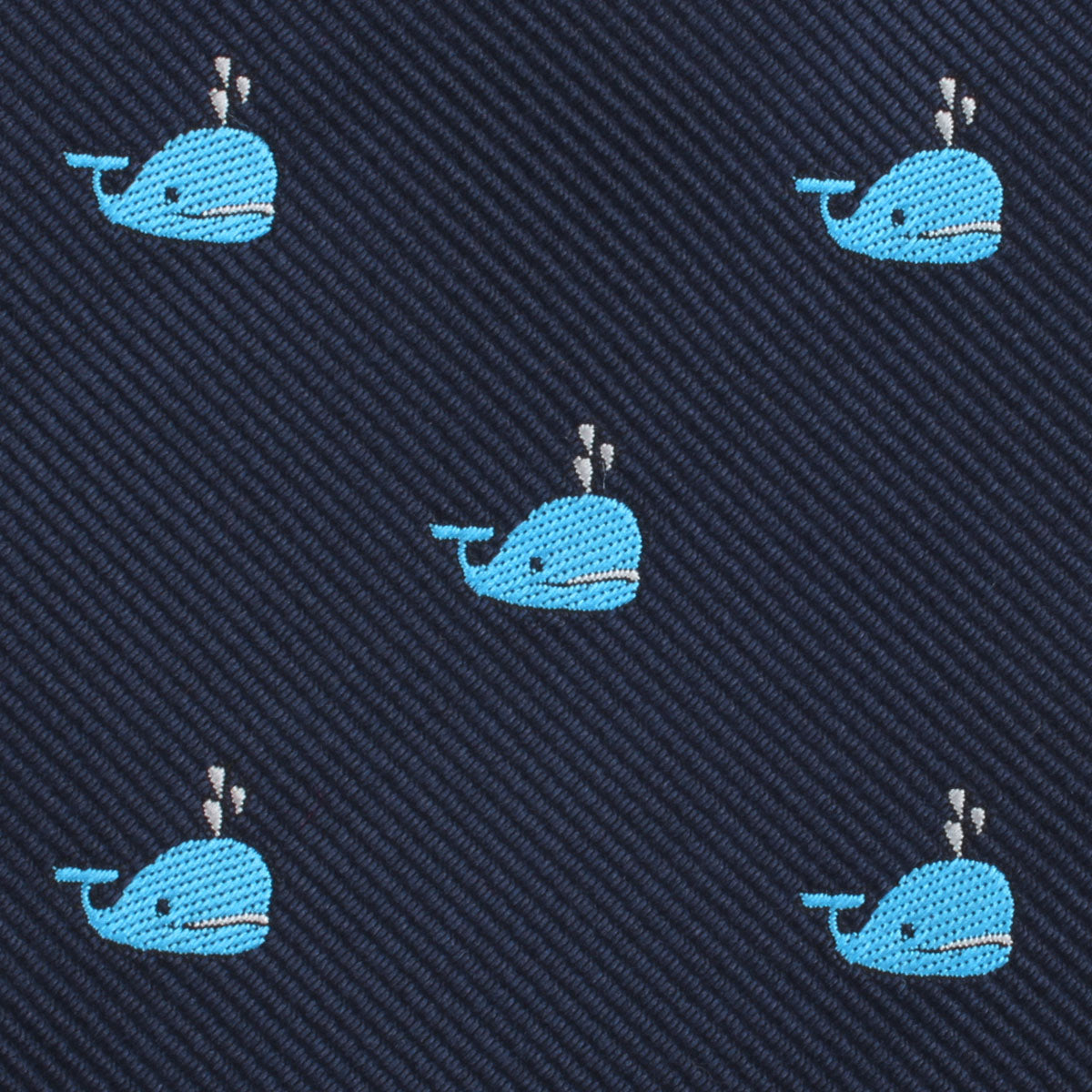 Laboon Blue Whale Pocket Square Fabric