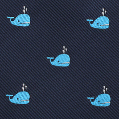 Laboon Blue Whale Skinny Tie Fabric