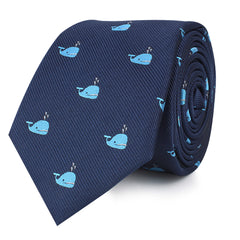 Laboon Blue Whale Skinny Ties