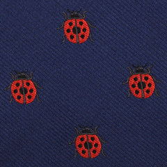Ladybird Beetle Fabric Self Diamond Bowtie