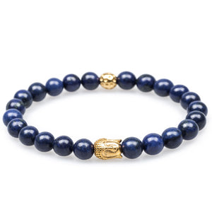 Lapis Lazuli Gold Buddha Bracelet