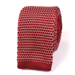 Latvia Maroon Knitted Tie
