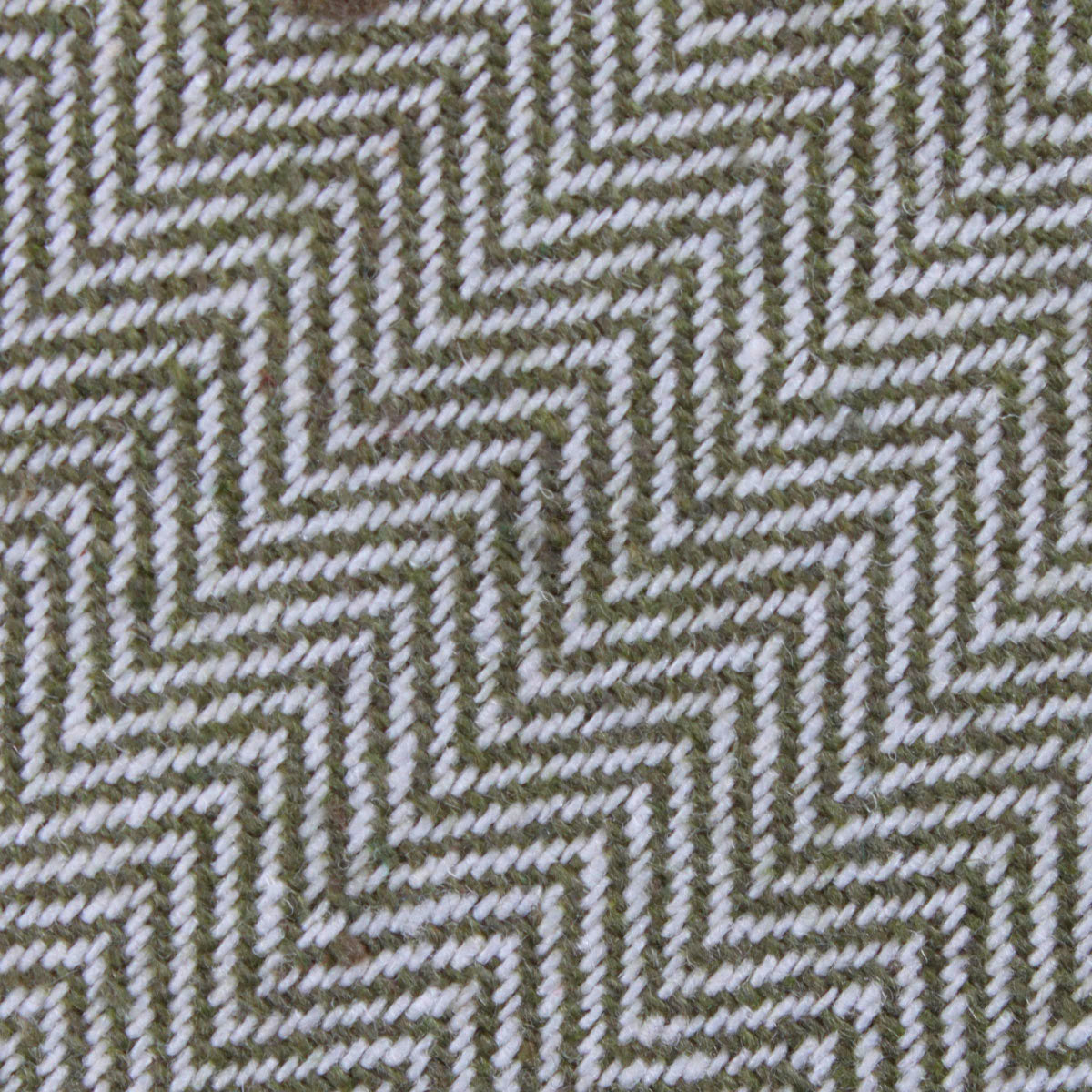 Laurel Green Herringbone Linen Fabric Mens Diamond Bowtie