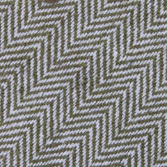 Laurel Green Herringbone Linen Fabric Self Diamond Bowtie
