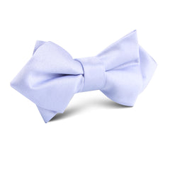 Lavender Purple Satin Diamond Bow Tie