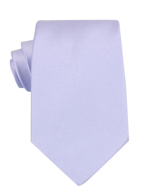 Lavender Purple Satin Necktie