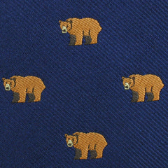 Lazy Bear Fabric Necktie