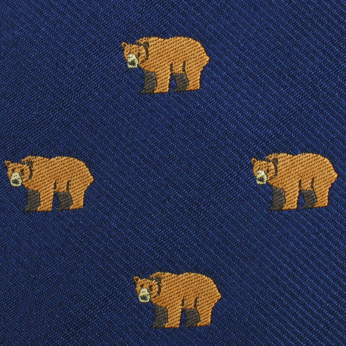 Lazy Bear Fabric Skinny Tie