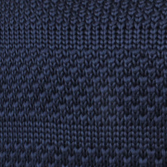 Leeds Navy Knitted Tie Fabric