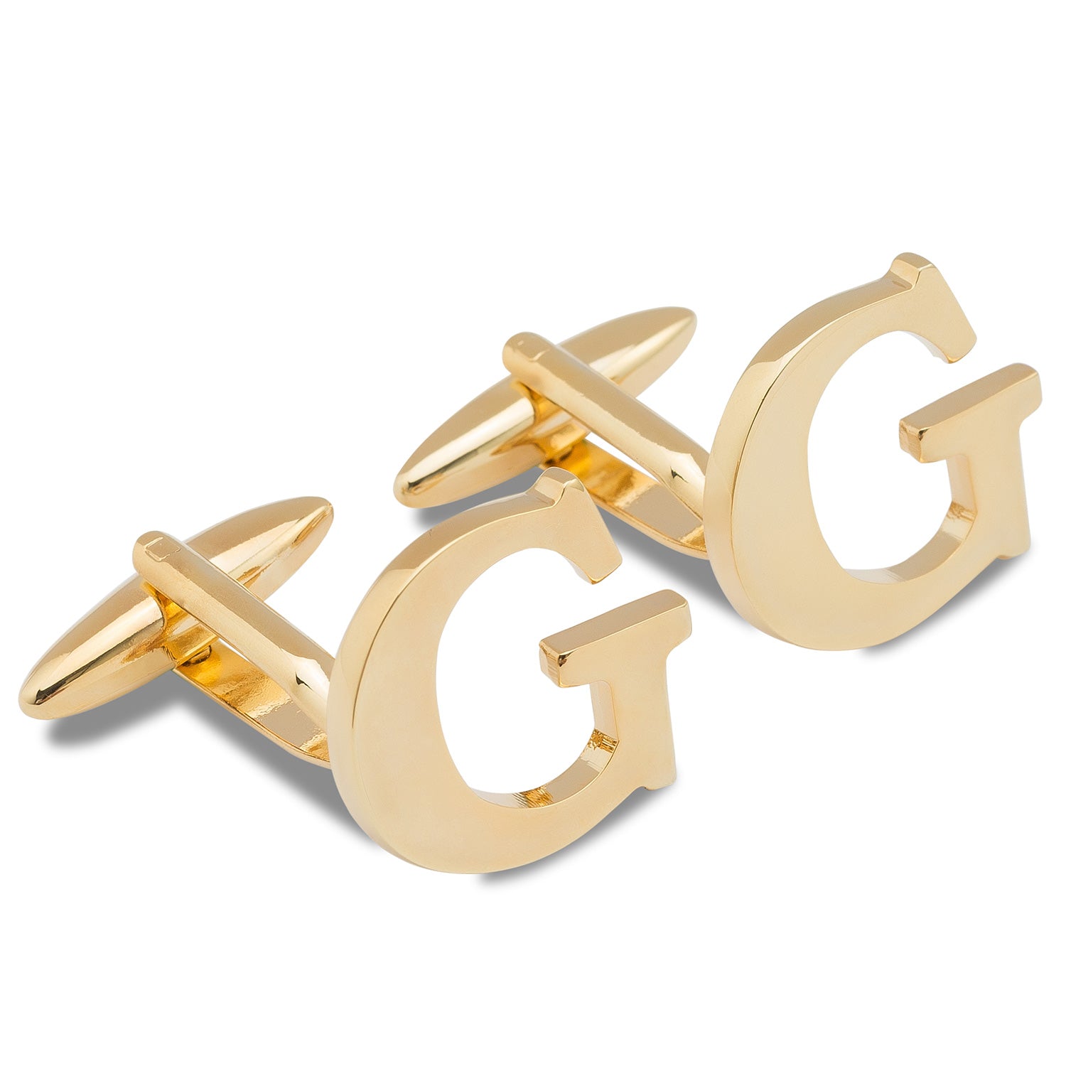Letter G Gold Cufflink