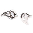 Letter Q Silver Cufflinks
