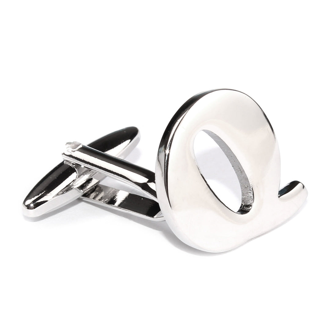 Letter Q Silver Cufflinks Middle OTAA