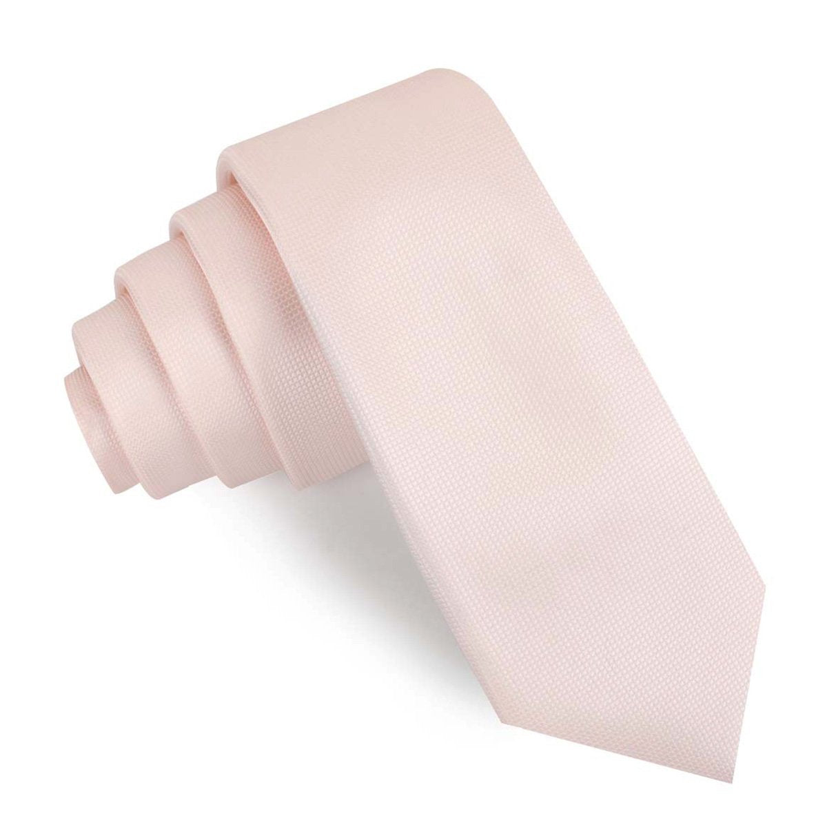 Liege Blush Pink Diamond Skinny Tie