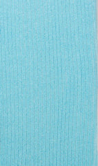 Light Blue Cotton-Blend Socks Fabric