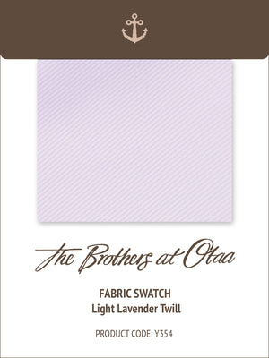 Fabric Swatch (Y354) - Light Lavender Twill
