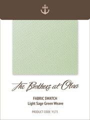 Light Sage Green Weave Y173 Fabric Swatch