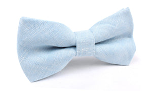 Light Blue Linen Chambray Bow Tie