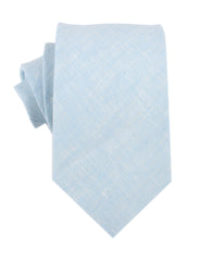 Light Blue Linen Chambray Necktie