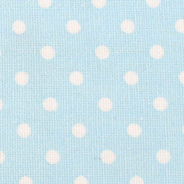 Light Blue Linen Polka Dot Fabric OTAA Bow Tie
