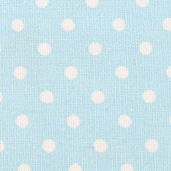 Light Blue Linen Polka Dot Fabric OTAA Bow Tie
