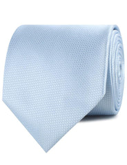 Light Blue Mist Basket Weave Neckties