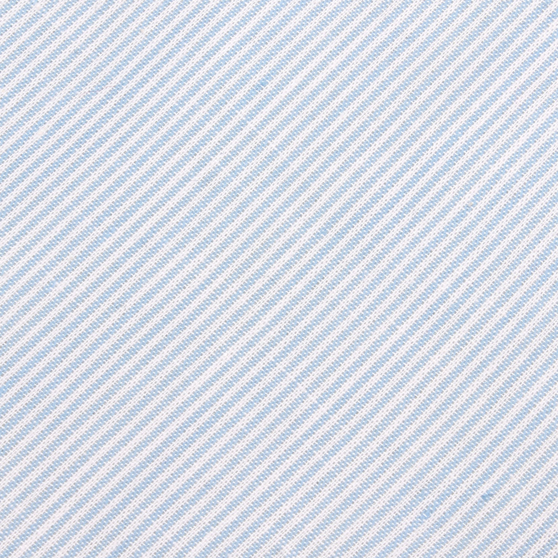 Light Blue and White Pinstripes Cotton Necktie Fabric