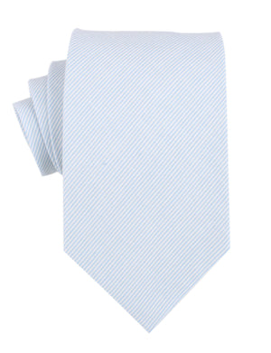 Light Blue and White Pinstripes Cotton Necktie
