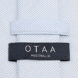 Light Blue and White Pinstripes Cotton Necktie OTAA Australia