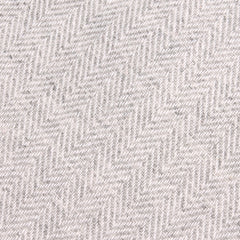 Light Grey Herringbone Linen Fabric Necktie L025