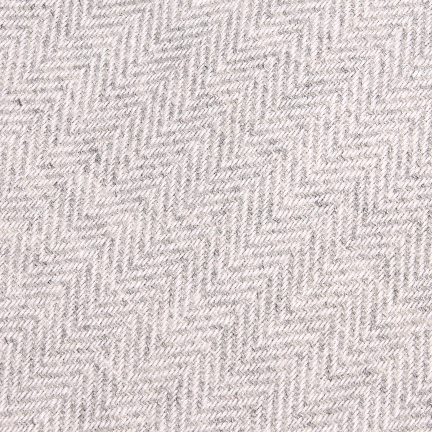 Light Grey Herringbone Linen Skinny Tie Fabric