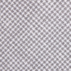 Light Grey Houndstooth Linen Fabric Pocket Square L180