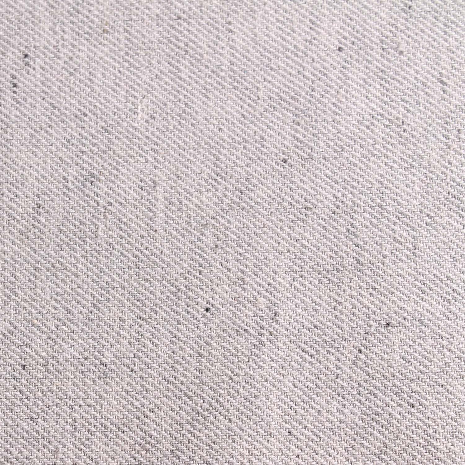 Light Grey Twill Stripe Linen Fabric Skinny Tie L185