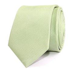 Light Mint Pistachio Green Skinny Tie Front