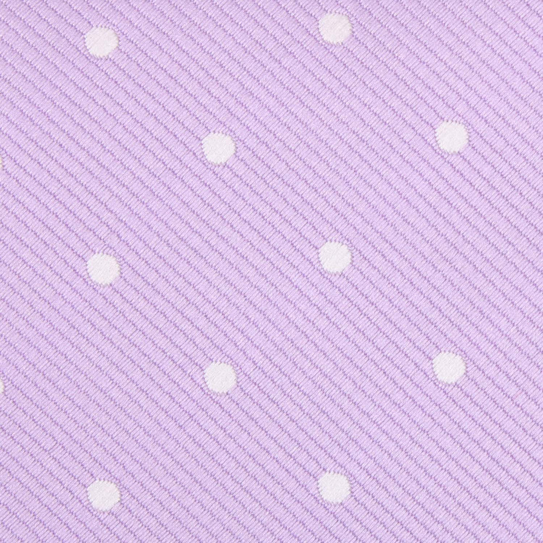 Light Purple with White Polka Dots Fabric Necktie M135