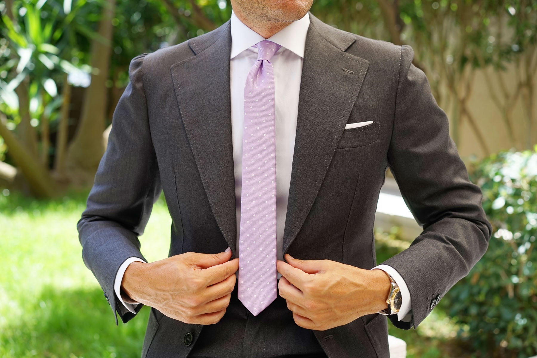 light purple tie