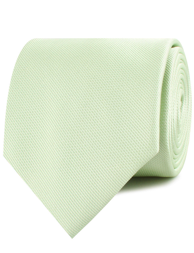 Light Sage Green Weave Neckties