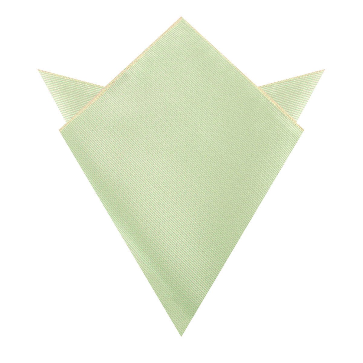 Light Sage Green Weave Pocket Square
