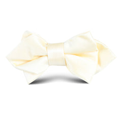Light Yellow Satin Kids Diamond Bow Tie