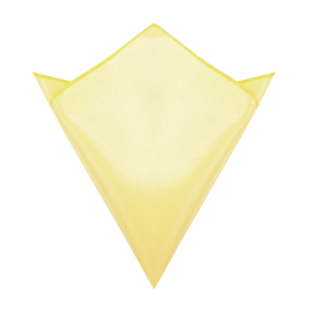 Light Yellow Satin Pocket Square