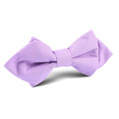 Lilac Purple Cotton Diamond Bow Tie