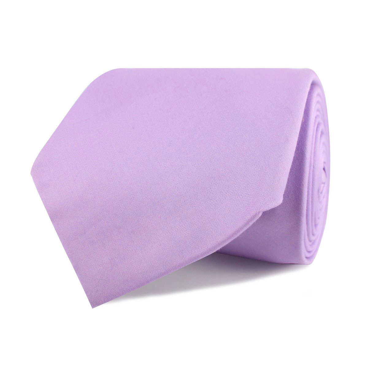 Lilac Purple Cotton Necktie