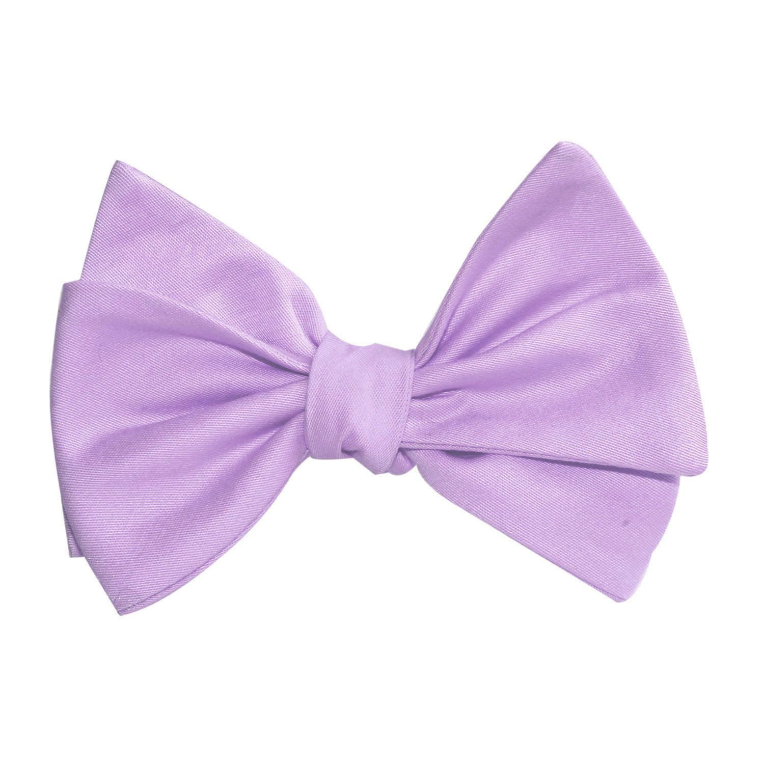 Lilac Purple Cotton Self Tie Bow Tie