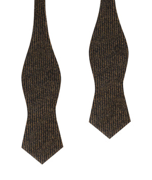 Lincoln Wool Diamond Self Bow Tie