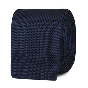 Liszt Navy Knitted Tie