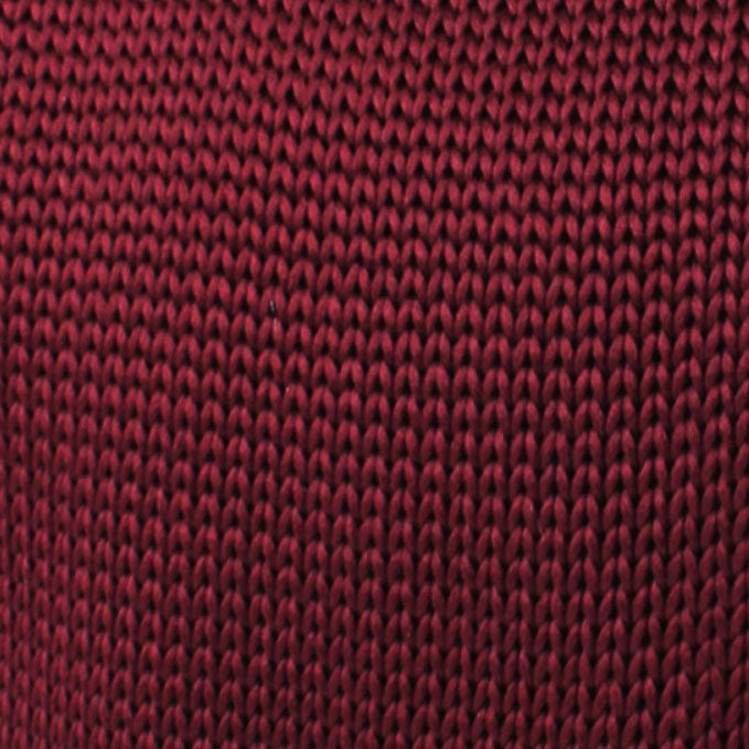 Ludic Burgundy Knitted Tie Fabric